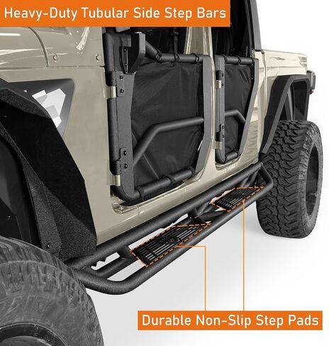 Hoke Road Gladiator Running Side Step Slider Nerf Bars for Jeep Gladiator JT Pickup Truck 2020 2021 2022 2023 2024 2025 in Saudi Arabia