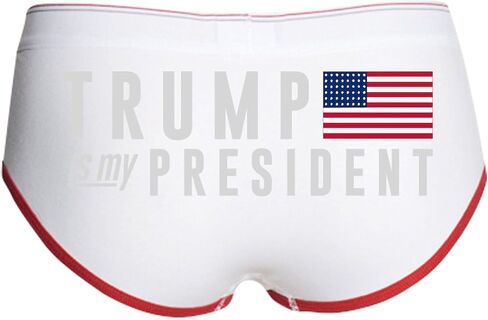 Cafepress Trump هي برئيسي الصبي النسائي الموجز القصيرة للسيدات ، ملابس داخلية بويشورت مع تصميم جديد in Saudi Arabia