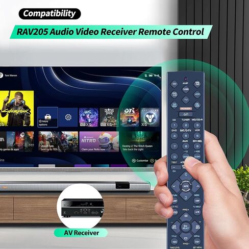 Universal Remote Control fit for Yamaha RAV206 RAV210 RAV204 V4731900 V4297600 HTR-5250 RX-V596 RX-V596RDS V6940901 RX-V420 RX-V520 RAV205 AV A/V Receiver in Kuwait