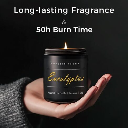 Moasitn Pumpkin Spice Strong String Carger Breafious Candles for Home | شموع سقوط الصويا العضوية | مصنوعة يدويًا تدومًا يدويًا شمعة جرة للنساء والرجال | كما الخريف ، الهالوين ، هدايا الاسترخاء | 9 أوقية in Kuwait