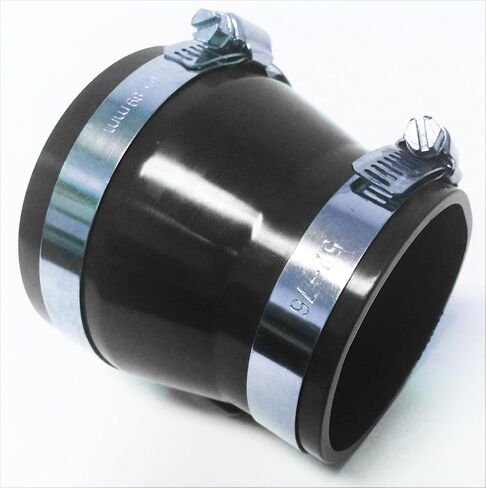 2.5 "-3" 2.75 "-3" 3 "-3.5" 3 "-3.25" 3 "-3.5" 3.25 "-3.5" 63mm 76mm 76mm 85mm 89mm 101mm conducer consors pvc rubber with 2 clamps (3 "، black) in Saudi Arabia
