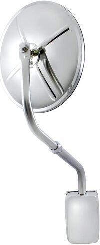United Pacific 60037 Stainless Steel Hood Mount 8 ½" Round Convex Mirror, Chrome Plated, Adjustable View, Wide Angle Mirror – ONE unit in Saudi Arabia