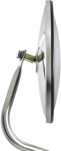 United Pacific 60037 Stainless Steel Hood Mount 8 ½" Round Convex Mirror, Chrome Plated, Adjustable View, Wide Angle Mirror – ONE unit in Saudi Arabia