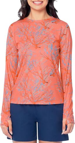 Guy Harvey Women's Long Sleeve Sublimated Performance Tee with Thumbhole in Saudi Arabia