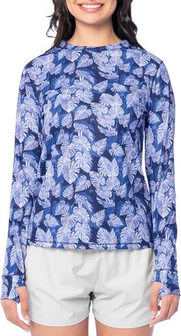Guy Harvey Women's Long Sleeve Sublimated Performance Tee with Thumbhole in Saudi Arabia
