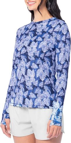 Guy Harvey Women's Long Sleeve Sublimated Performance Tee with Thumbhole in Saudi Arabia