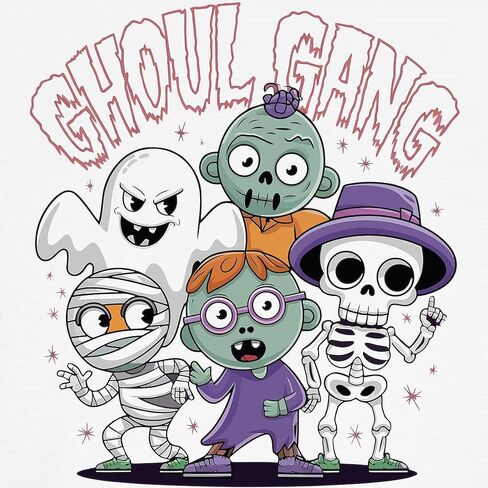 CafePress Ghoul Gang - Spooky & Stylish Halloween Design Kids Baseball T Shirt Kids Cotton Jersey, 3/4 Raglan Sleeve Shirt in Saudi Arabia