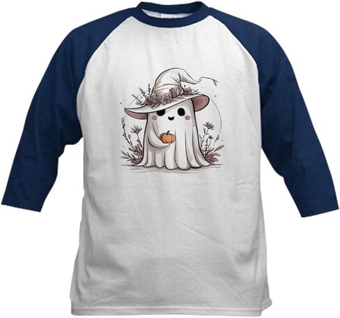 Cafepress boo t Shirt Kids Baseball T Shirt Kids Cotton Baseball Jersey ، 3/4 Raglan Sleeve in Saudi Arabia