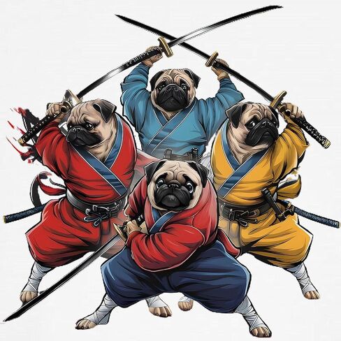 CafePress Pugs Ninja T Shirt Kids Baseball T Shirt Kids Cotton Baseball Jersey, 3/4 Raglan Sleeve in Saudi Arabia