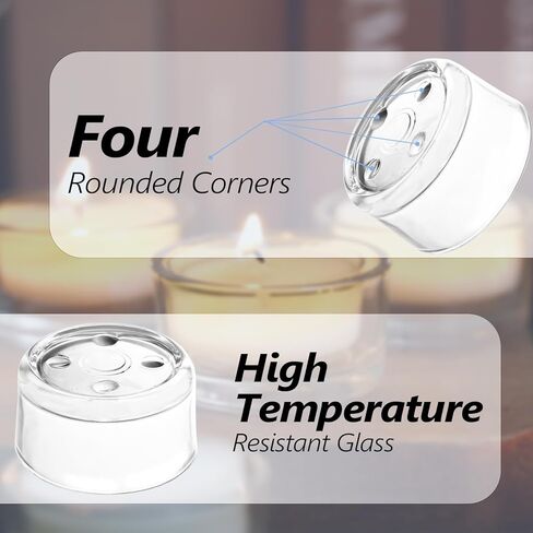 Jeffbaubl 30 PCS Tealight Candle Holder, Small Votive Candle Holders, Clear Glass Tea Light Holders Bulk for Wedding, Home Decor, Table Centerpiece, for 1.5Inch Tealight in Kuwait