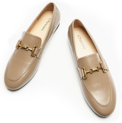 C.Paravano Loafers for Women,Penny Loafers Slip-ons Flats Shoes Comfortable Dressy for Business & Casual Wear, Round Toe Moccasin for Walking in Saudi Arabia