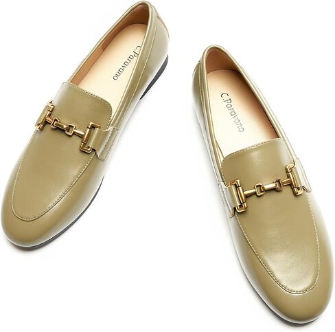 C.Paravano Loafers for Women,Penny Loafers Slip-ons Flats Shoes Comfortable Dressy for Business & Casual Wear, Round Toe Moccasin for Walking in Saudi Arabia