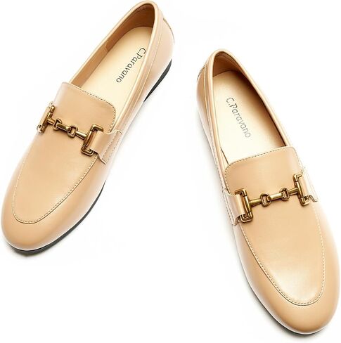 C.Paravano Loafers for Women,Penny Loafers Slip-ons Flats Shoes Comfortable Dressy for Business & Casual Wear, Round Toe Moccasin for Walking in Saudi Arabia