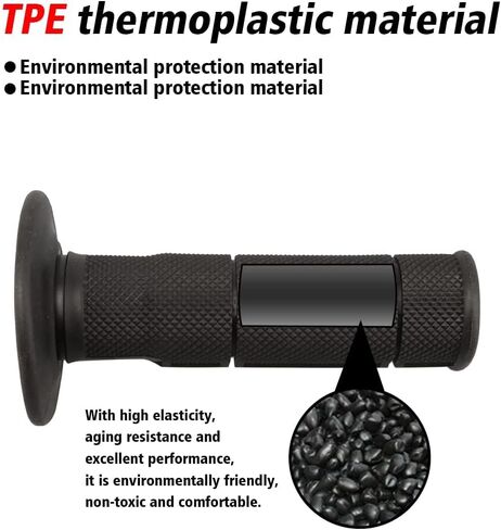 NIBBI Off-Road Motorcycle Handle Grips Comfortable Grip Non-Slip Durable for Motocross Throttle Handlebar in Kuwait