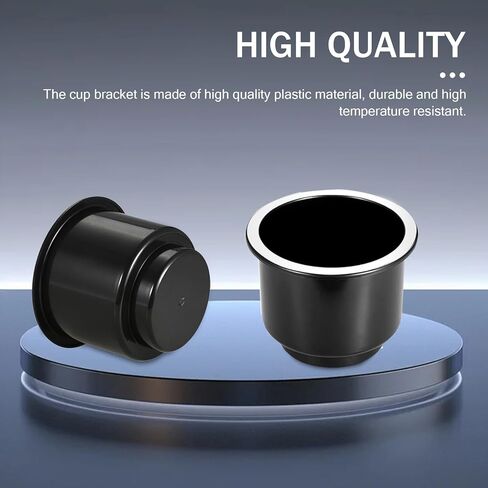 2 PCS Car Cup Holder Insert ، حامل مشروب كوب مقاوم للماء ، حامل كوب الأريكة الكبير سعة السعة ، انخفاض عالمي في كوب ، مناسبة لـ 3.74 "إلى 4.1" قاعدة كوب (أسود) in Saudi Arabia