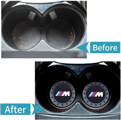 ل BMW M CAR CUP COSTARD ، حامل كأس السيارات ، إدراج السفينة التوافق مع BMW M M2 M5 M5 M6 M8 X1 X2 X3 X5 X6 M135I M240I Z4 328I X7 ، 2PCS in Kuwait