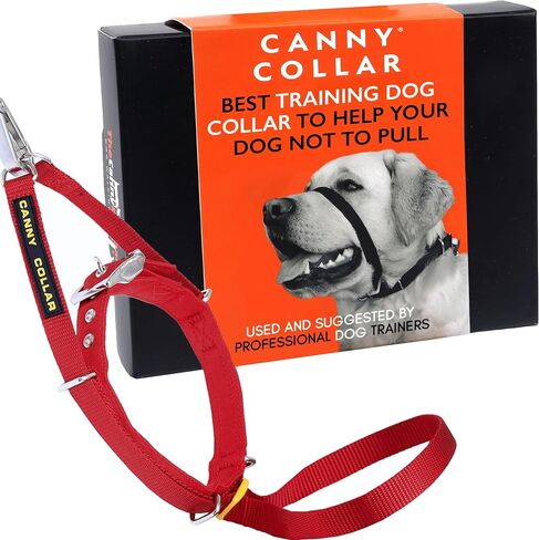 Canny Collar No-Pull Dog Collar - The Kind, Gentle Head Collar for Dogs| Dog Training Tool for Easier Dog Walking | Red - Size 6 in Saudi Arabia
