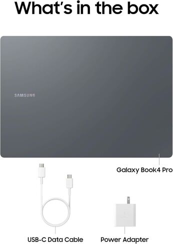 SAMSUNG 14' Galaxy Book4 Pro Laptop PC Computer, Intel Core 5 Ultra Processor 512GB, 3K AMOLED (2880 x 1800) Touchscreen, Advanced Security, 2024 Model, NP940XGK-KG2US, Moonstone Gray in Saudi Arabia