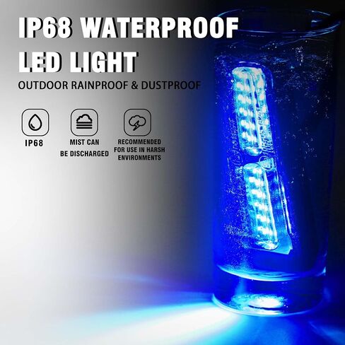 8PCS LED Strobe Lights 12V Sync Feature Amber White 12LED Emergency Hazard Warning Lights with Strobe Controller for Trucks Vehicles ATV RV Cars Van in Kuwait