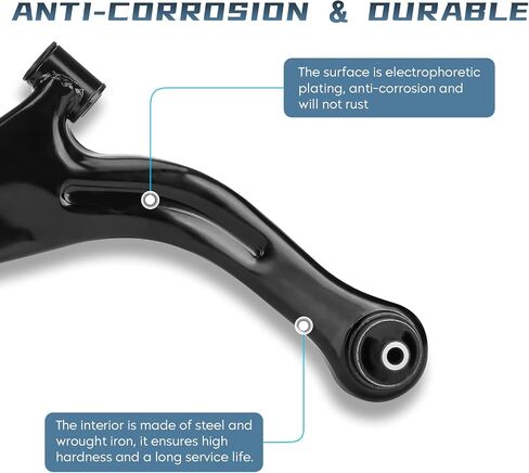 Front Lower Control Arm with Ball Joint Assembly + Sway Stabilizer Bar End Link + Outer Inner Tie Rod End Suspension Kit for 2005-2009 Ford Escape Mercury Mariner Mazda Tribute in Saudi Arabia