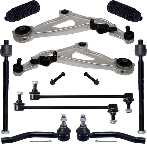 Tucarest 8PCS Supension Kit Fit for 2013-2020 Ni-Ssan Pathfinder ، In-Finiti JX35 QX60 ، 2 Arm Urble Lower Control W/ball 4 inner tie rod rod 2 sway bar [# K623063 K750783 EV801209 ES801265] in Kuwait