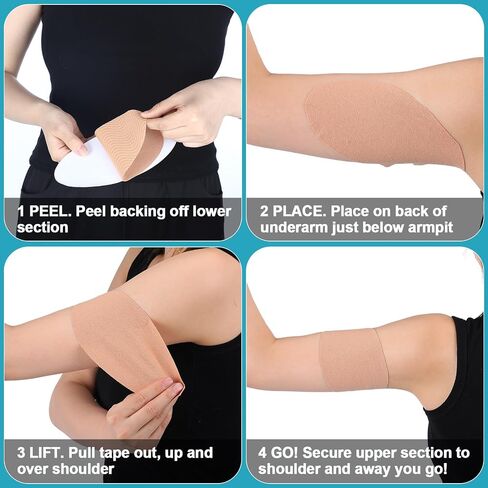 Geiserailie 50 Pcs Arm Lift Tape Buttocks Lift Patch Instantly Shape Body Tape for Women for Flabby Arms Butt Leg Fat Body(Oval) in Saudi Arabia
