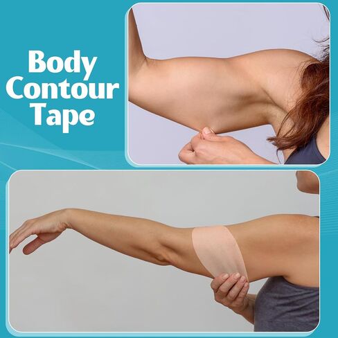Geiserailie 50 Pcs Arm Lift Tape Buttocks Lift Patch Instantly Shape Body Tape for Women for Flabby Arms Butt Leg Fat Body(Oval) in Saudi Arabia