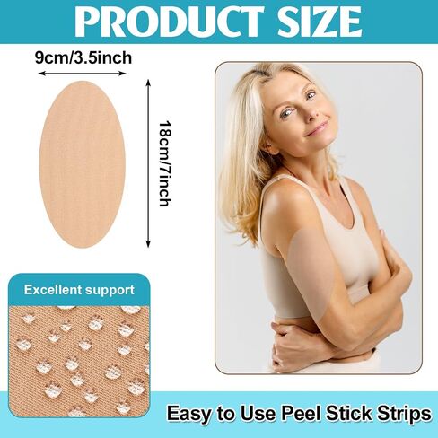 Geiserailie 50 Pcs Arm Lift Tape Buttocks Lift Patch Instantly Shape Body Tape for Women for Flabby Arms Butt Leg Fat Body(Oval) in Saudi Arabia