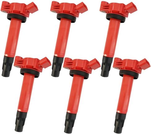 Performance Ignition Coil Pack 90919-02246 90080-19025 UF506 UF430 C1452 Set of 4 Compatible With Lexus ES330 RX330 RX400H Toyota Camry Highlander Sienna Solara 3.3 V6 3MZ in Saudi Arabia