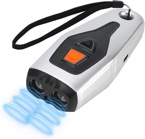 أجهزة منع نباح الكلاب، 3 في 1 جهاز استشعار مزدوج مضاد للنباح مع أوضاع تدريب/ردع، صفارة للكلاب لإيقاف نباح الكلاب بالموجات فوق الصوتية مع مصباح يدوي LED، صفارة آمنة للكلاب in Kuwait