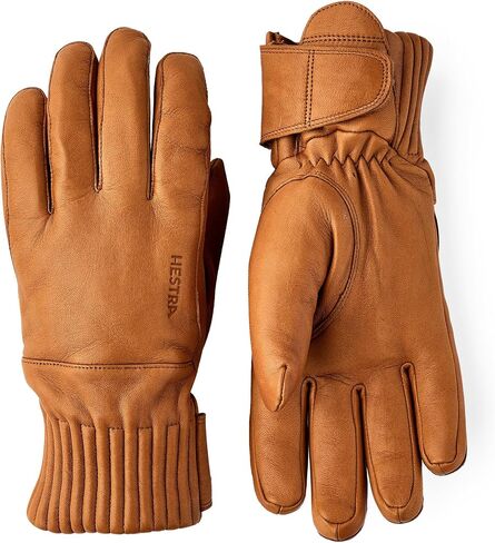 Hestra Unisex Idre Wool 5-Finger Leather Glove, Wool Insulated Alpine Skiing Winter Gloves for Men & Women in Saudi Arabia