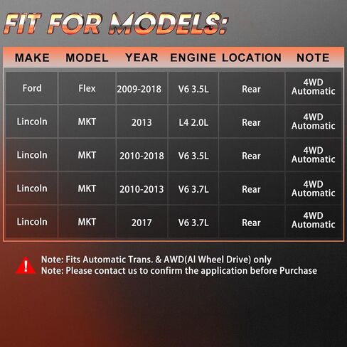 عمود محرك أقراص كامل من أجل فورد فليكس 2009-2018 | ملاءمة لـ Lincoln MKT 2010-2018 ، ناقل حركة أوتوماتيكي AWD ، مجموعة عمود عمود الدعامة استبدال# 8A8Z4R602A ، 8A8Z4R602B in Saudi Arabia