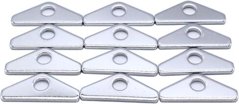 12 pcs/set shlpdfm chrome silver valve cover mini tabs cover cover table table tabatible مع SBF Small Block Ford 289 302 351W in Kuwait