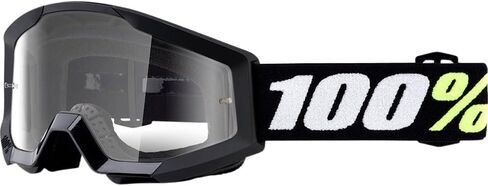 100 ٪ Strata Mini Moto/MTB Goggle - Black ؛ واضح in Saudi Arabia