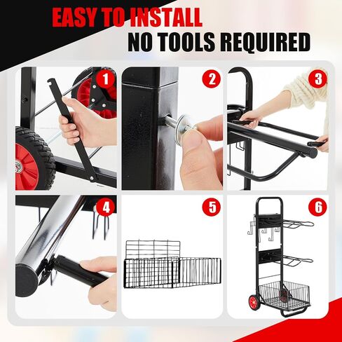 Rolling Saddle Rack Dolly Heavy Duty Horse Equipment Cart Foldable Horse Tack Cart with Wheels for Storage Moving Organize Transport Supplies, 50.39 x 20.47 x 15.75 Inch in Saudi Arabia