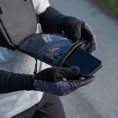 Outdoor Chest Pack, Minimalist Snowboard/Skiing Chest Pack, Running, Easy Access Phone Pouch, Dual-Side Large Pocket, Credit Card & Cash Pocket, Back Storage, Waterproof in Saudi Arabia