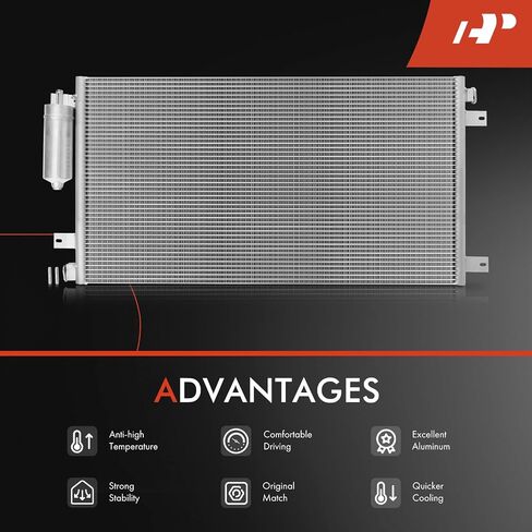 مكثف الهواء A-premium A/C متوافق مع شيفروليه سبارك 2013-2015 L4 1.2L ، استبدل# 4184 ، 95326121 in Saudi Arabia