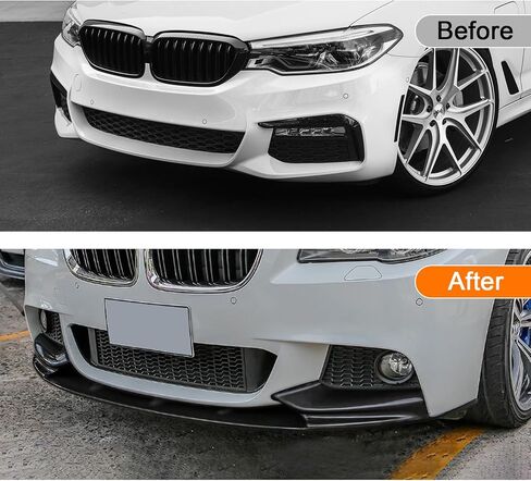 Car Front Splitter Compatible with BMW 5-Series F10 2011-2016,520i 535i 550i M Sport Front Bumper Spoiler Lip,Carbon Fiber in Saudi Arabia
