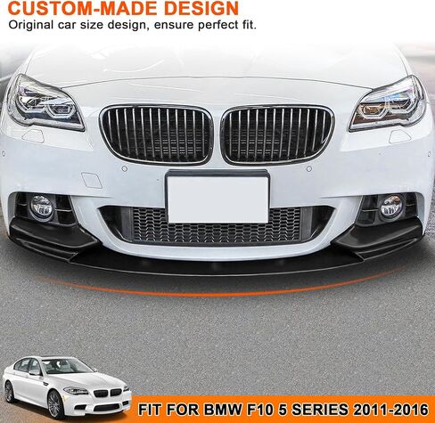 Car Front Splitter Compatible with BMW 5-Series F10 2011-2016,520i 535i 550i M Sport Front Bumper Spoiler Lip,Carbon Fiber in Saudi Arabia