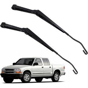 مجموعة زوج ذراع الذراع الأمامية للزجاج الأمامي متوافق مع Chevy S10 Pickup 1994-2004 Side Driver Side و Pront Passenger Side Wiper Arm مجموعة استبدال# W0182-V316273 in Kuwait