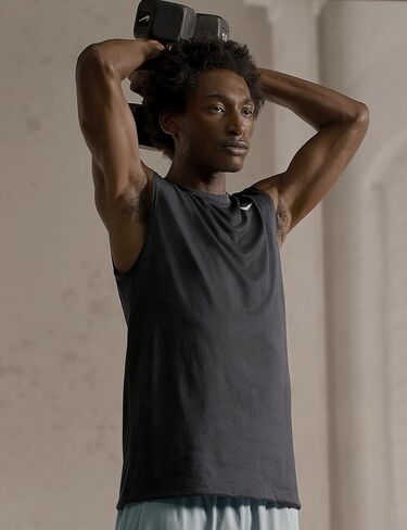 Nike Men's Reset Legend Sleeveless Fitness Shirt L Gray in Saudi Arabia