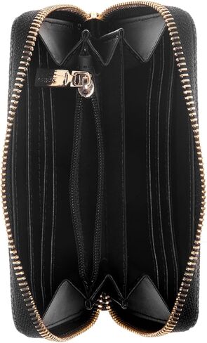 GUESS Laurel Medium Zip Around Wallet, Black in Kuwait