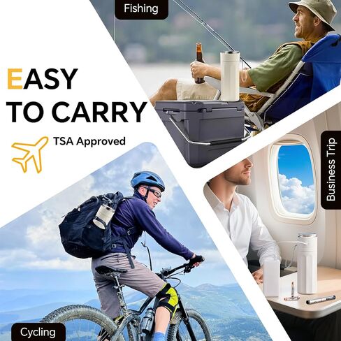 CASE CASE TRAVEL TOWNER ANESILIN USB شحن برودة الطب الكهربائي للسفر TSA المعتمد (1-7 أقلام دواء) حالة سفر السكري المحمولة مع عرض درجة الحرارة وخاتم الثلج ، للأنسولين و EPIPENS in Saudi Arabia