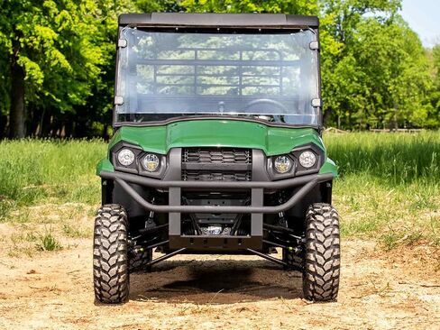 SuperATV Heavy Duty Full Windshield متوافق مع Kawasaki Mule Pro-MX: 2019+ | 1/4 "سميك بولي كربونات مقاومة للخدش in Saudi Arabia