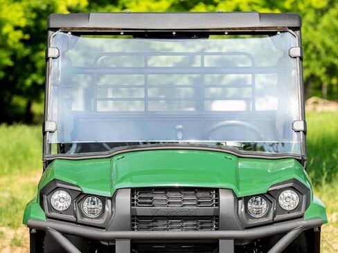 SuperATV Heavy Duty Full Windshield متوافق مع Kawasaki Mule Pro-MX: 2019+ | 1/4 "سميك بولي كربونات مقاومة للخدش in Saudi Arabia