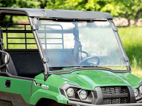 SuperATV Heavy Duty Full Windshield متوافق مع Kawasaki Mule Pro-MX: 2019+ | 1/4 "سميك بولي كربونات مقاومة للخدش in Saudi Arabia