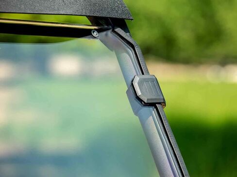 SuperATV Heavy Duty Full Windshield متوافق مع Kawasaki Mule Pro-MX: 2019+ | 1/4 "سميك بولي كربونات مقاومة للخدش in Saudi Arabia