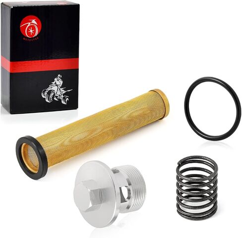 Oil Filter Screen and OIL FILTER CAP & Spring For Kawasaki 1985-2006 Vulcan 700 750 800 VN700 VN750 VN800 2006-2013 Vulcan 900 VN900 in Saudi Arabia