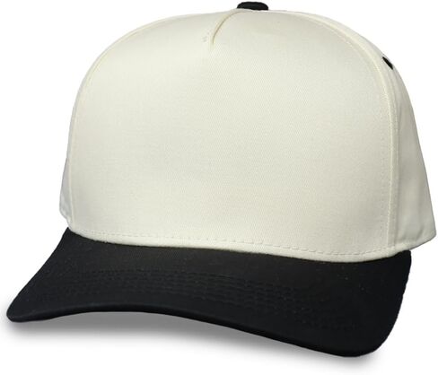 Two-Tone Blank Snapback Hat - Classic Blank Trucker Hat for Men & Women - Minimalist Baseball Cap with Foam Front in Saudi Arabia
