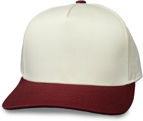 Two-Tone Blank Snapback Hat - Classic Blank Trucker Hat for Men & Women - Minimalist Baseball Cap with Foam Front in Saudi Arabia